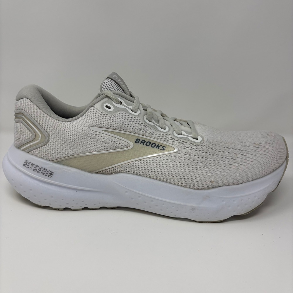 Brooks Glycerin 21 Size 11.5 Women White Running Shoes 1204081B151